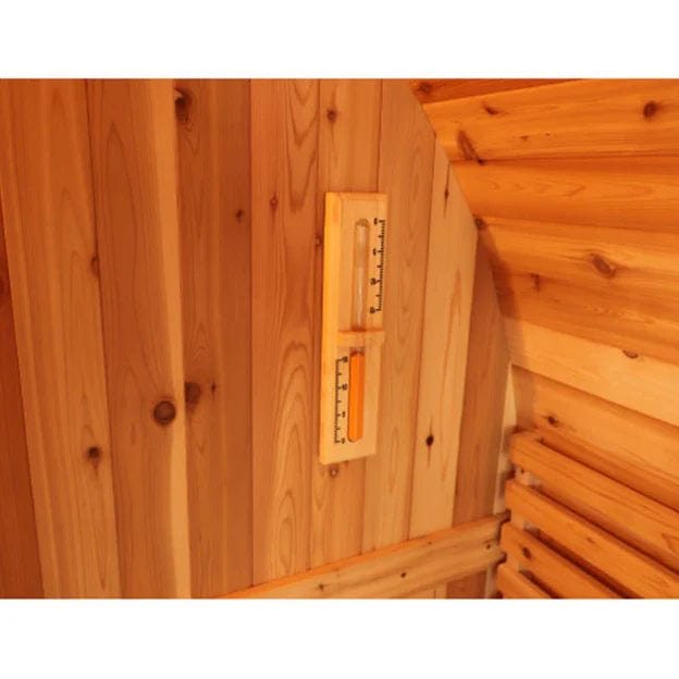 SunRay Oasis 4 Person Traditional Canopy Barrel Sauna