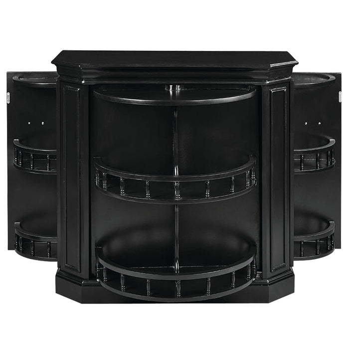 Ram Game Room - Bar Cabinet With Spindle - Black - BRCB1 BLK RAM Game Room