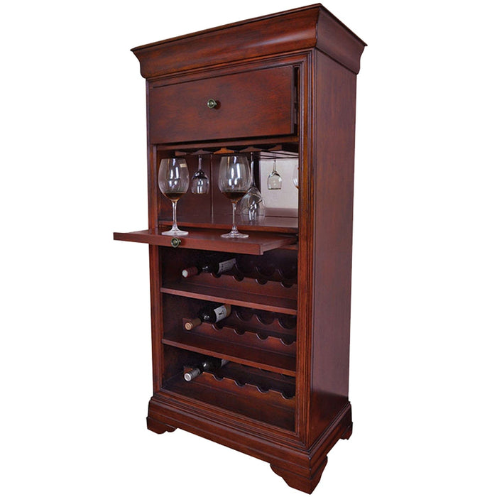 Ram Game Room Bar Cabinet With Wine Rack - English Tudor - BRCB2 ET RAM Game Room