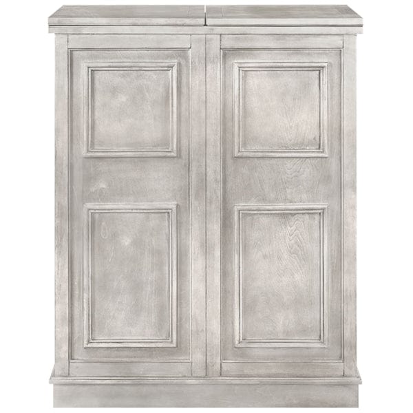 Ram Game Room Portable Folding Bar Cabinet - Antique White- BRCB3 AW RAM Game Room
