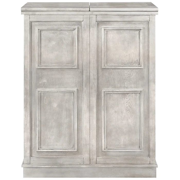 Ram Game Room Portable Folding Bar Cabinet - Antique White - BRCB3 AW RAM Game Room