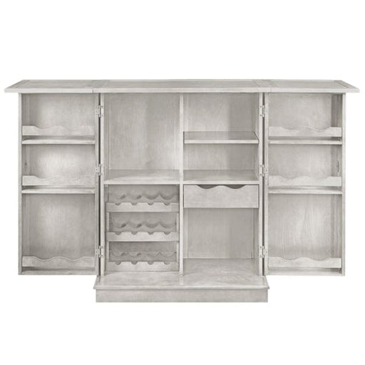 Ram Game Room Portable Folding Bar Cabinet - Antique White- BRCB3 AW RAM Game Room