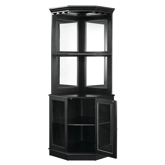 Ram Game Room Corner Bar Cabinet - Black - BRCB4 BLK RAM Game Room