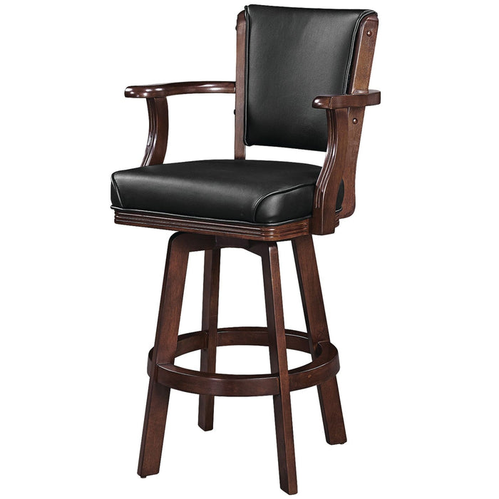 Ram Game Room Swivel Barstools With Arms- Cappuccino - BSTL2 CAP RAM Game Room