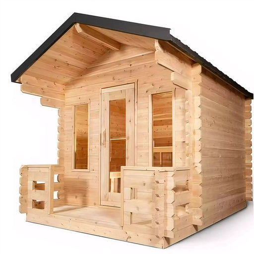 Dundalk CT Georgian 3-4 Cabin Sauna with Porch CTC88PW Dundalk Leisurecraft