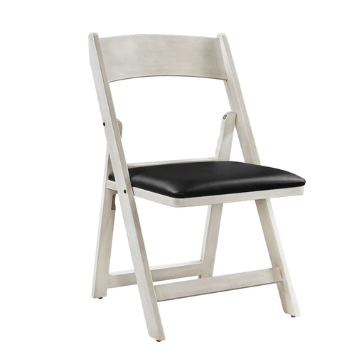 Ram Game Room Folding Game Chair - Antique White - GCHR4 AW RAM Game Room