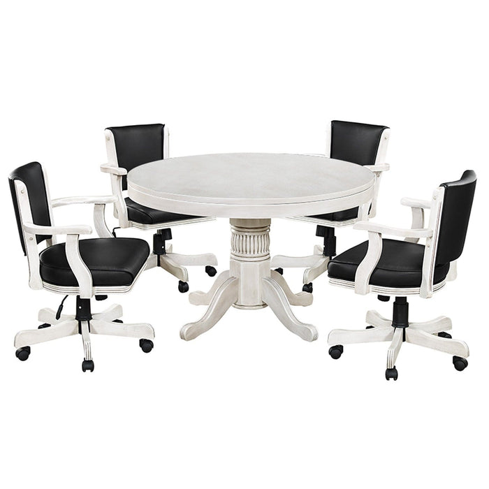 Ram Game Room 48" 2 In 1 Game Table - Antique White - GTBL48 AW RAM Game Room