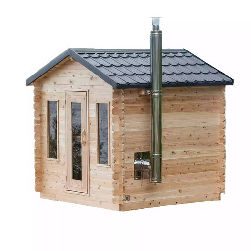Dundalk Leisurecraft Canadian Georgian 2-6 Person Cabin Sauna CTC88W Dundalk Leisurecraft