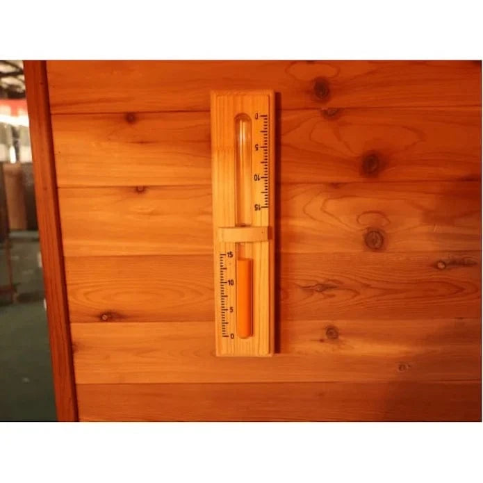 SunRay Denali 4-Person Contemporary Outdoor Sauna | Electric Heater