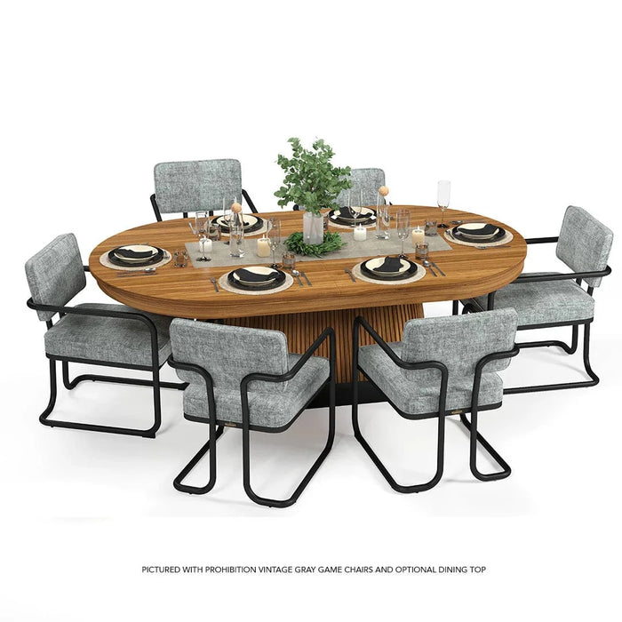 RAM Game Room Dining Top for Prohibition Series Texas Hold'Em Poker Table in Walnut