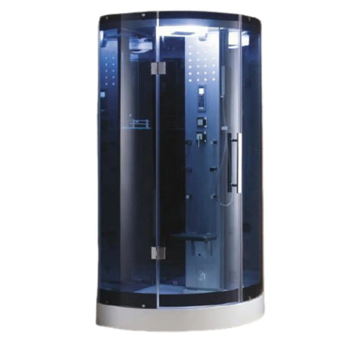 Mesa WS-302A Corner Steam Shower 38"L x 38"W x 85"H - Blue Glass Mesa