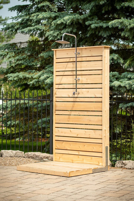 Dundalk Savannah 1-2 Person 40"x 40" Platform Size Outdoor Shower CTC205 Dundalk Leisurecraft