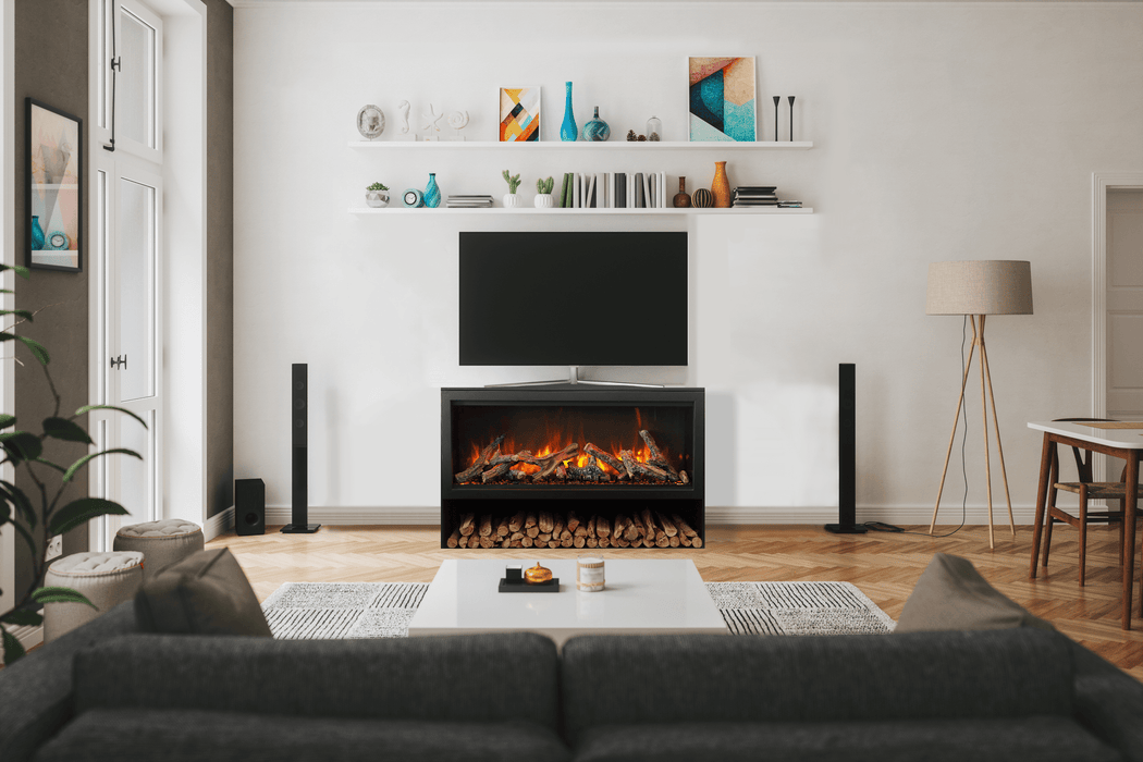 Amantii Contemporary Pedestal Display with Storage Compartment Amantii