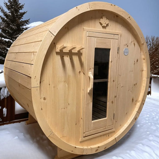 True North 2-4 Person 6' Long Barrel Sauna True North Saunas