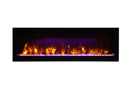 Amantii SYM-50 Symmetry Smart 50″ linear built-in electric fireplace Amantii