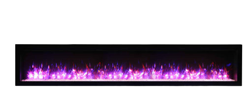 Amantii SYM-88 Symmetry Smart 88″ linear built-in electric fireplace Amantii