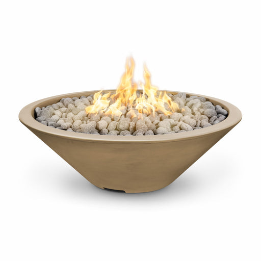 The Outdoor Plus 60'' Cazo GFRC Narrow Ledge Round Natural Gas Fire Pit The Outdoor Plus