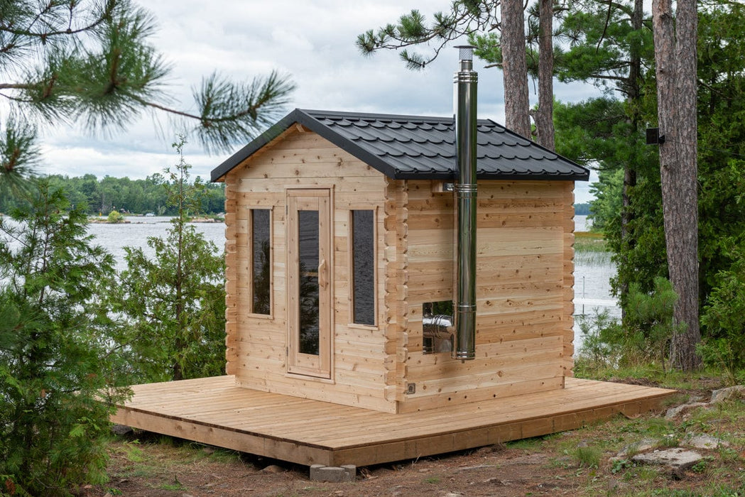Dundalk Leisurecraft Canadian Georgian 2-6 Person Cabin Sauna CTC88W Dundalk Leisurecraft