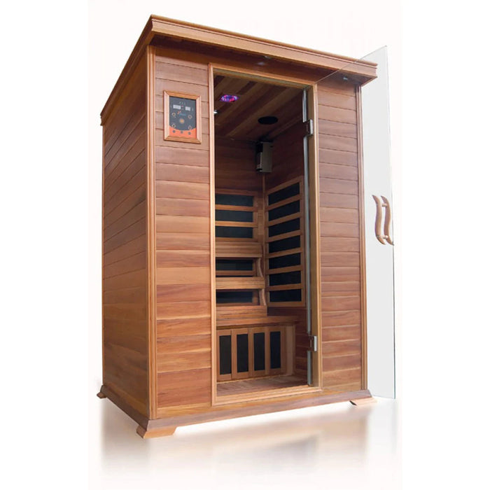 SunRay Sierra 2-Person Cedar Indoor Infrared Sauna HL200K