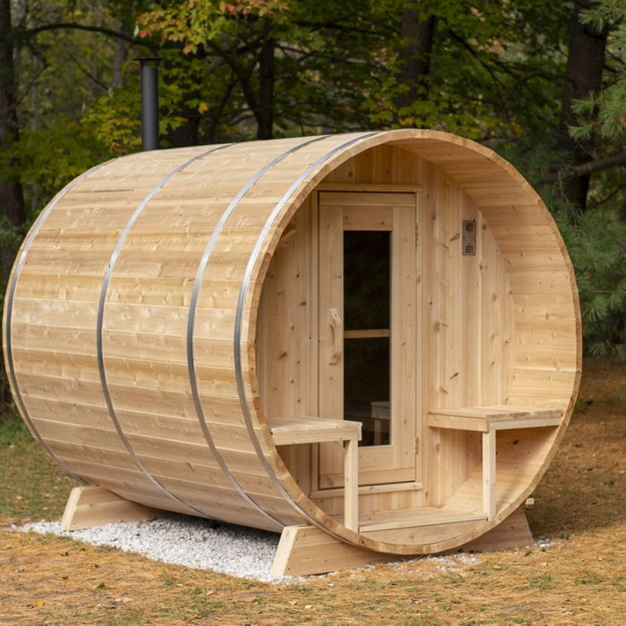 Dundalk CT Serenity Barrel 2-4 Person Sauna CTC2245W Dundalk Leisurecraft
