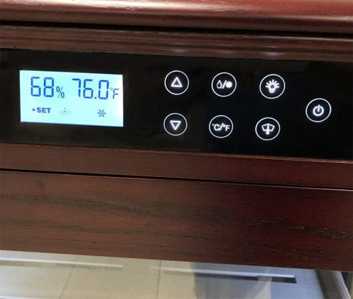 The Redford Electronic Cabinet Humidor | 1250 Cigars (Dark Cherry) Prestige Import Group