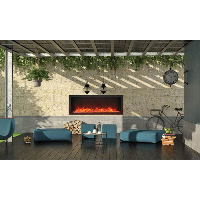 Remii 45" Extra Slim Indoor/Outdoor Electric Built-in Electric Fireplace Remii