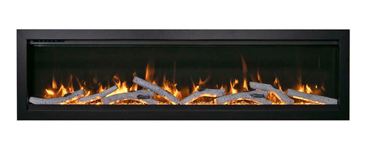 Amantii SYM-88 Symmetry Smart 88″ linear built-in electric fireplace Amantii