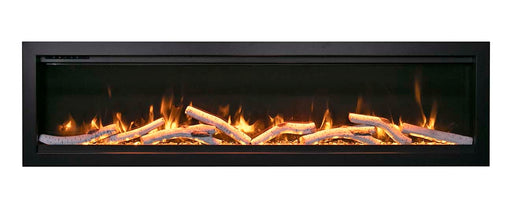 Amantii SYM-100 Symmetry Smart 100″ linear built-in electric fireplace Amantii