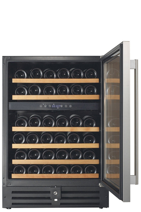 Smith & Hanks RW145DR 46 Bottle Dual Zone Wine Cooler Smith & Hanks