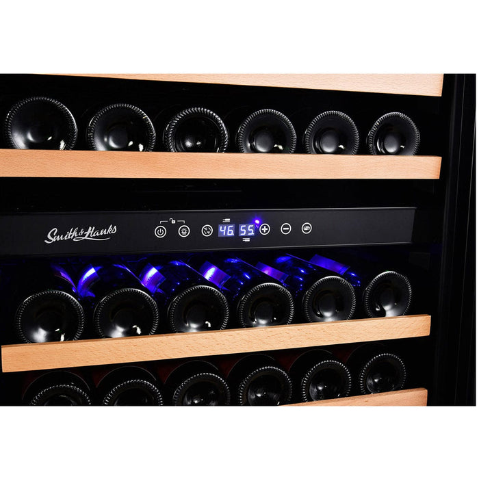 Smith & Hanks RW428DRG 166 Bottle Dual Zone Wine Cooler Smith & Hanks
