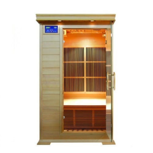 SunRay Barrett 1-Person Hemlock Indoor Infrared Sauna HL100K2 SunRay