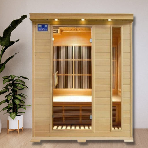 SunRayAspen 3-Person Hemlock Infrared Sauna HL300K2 SunRay