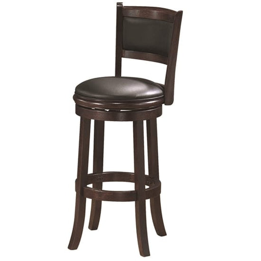 Ram Game Room Backed Barstool - Cappuccino - BBSTL CAP RAM Game Room