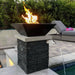 The Outdoor Plus 24" Maya GFRC Concrete Square Fire Bowl The Outdoor Plus