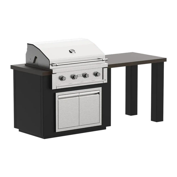 Videl 84" Alta T - Complete BBQ Island with Side Table