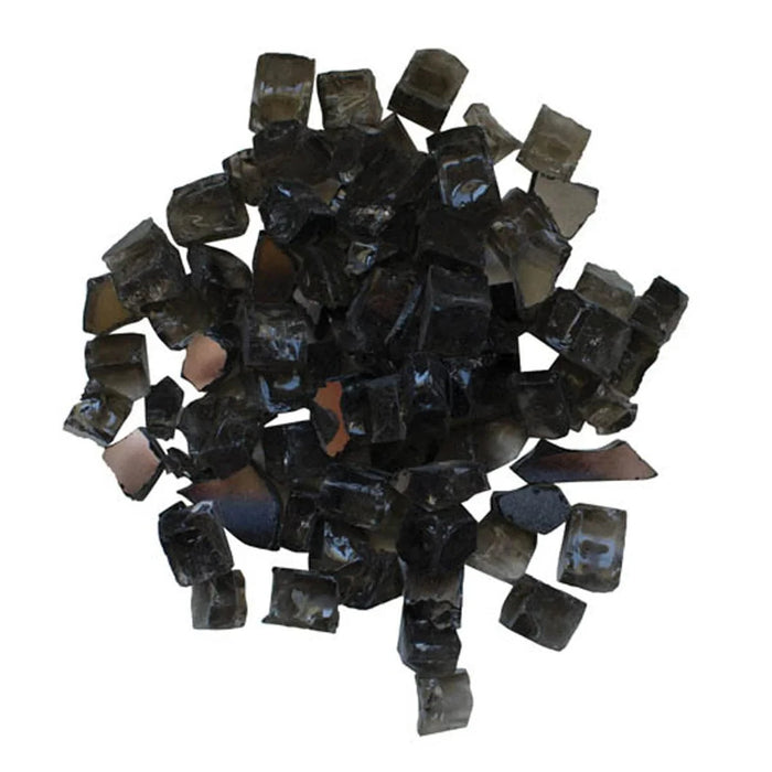 Amantii 1/4-Inch  Dark Grey Reflective Fire Glass, 5-Pounds