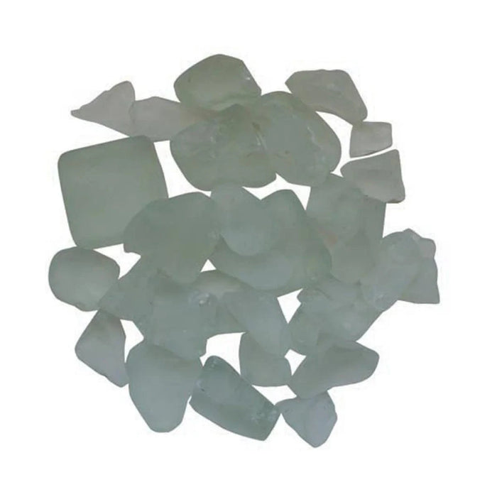 Amantii Frosted White Fire Glass, 5-Pounds