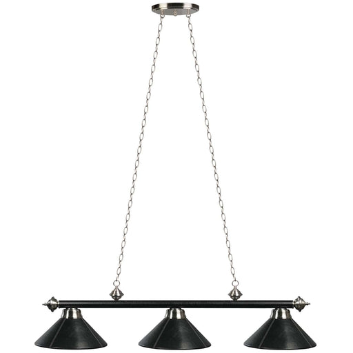 RAM Game Room 3 Lt - 54" Billiard Light - Leather/Black RAM Game Room