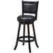 Ram Game Room Backed Barstool - Black - BBSTL BLK RAM Game Room