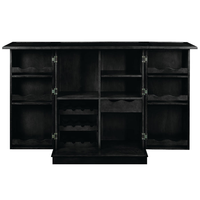 Ram Game Room Portable Folding Bar Cabinet - Black - BRCB3 BLK