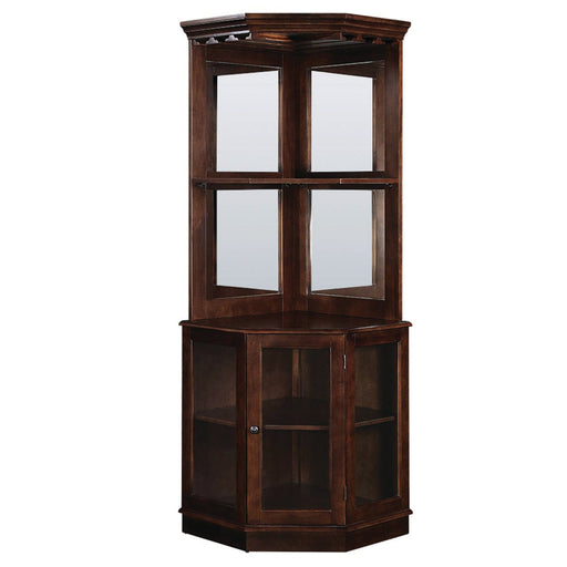 Ram Game Room Corner Bar Cabinet - Cappuccino - BRCB4 CAP RAM Game Room