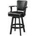 Ram Game Room Swivel Barstools With Arms- Black - BSTL2 BLK RAM Game Room