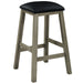 Ram Game Room Square Backless Barstool - Slate - BSTL4 SL RAM Game Room