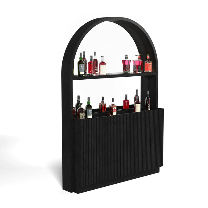 RAM Game Room Prohibition Series Back Bar in Black