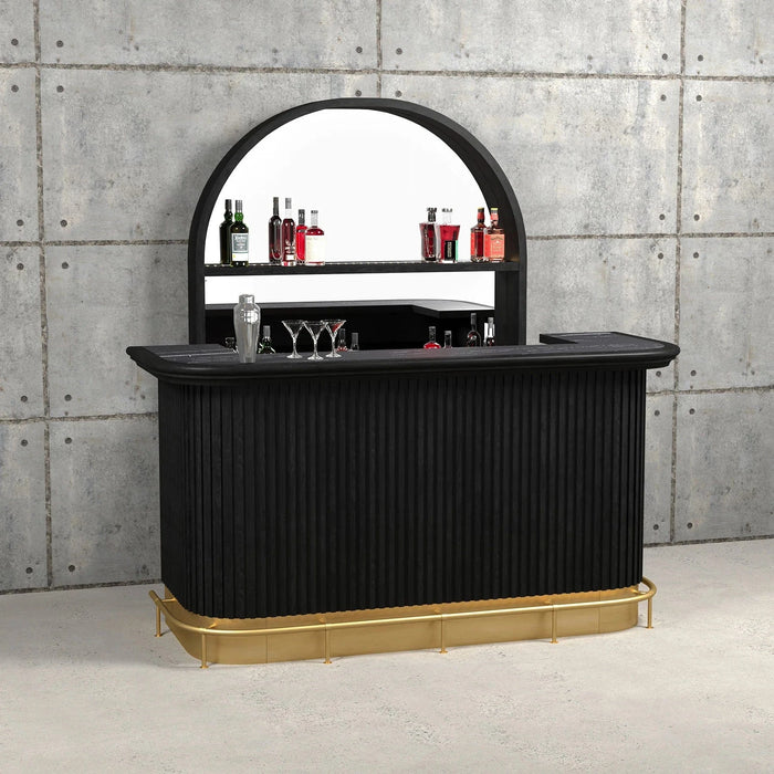 RAM Game Room Prohibition Series Back Bar in Black