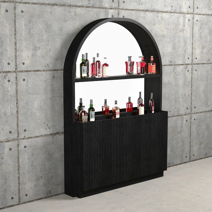 RAM Game Room Prohibition Series Back Bar in Black