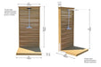 Dundalk Savannah 1-2 Person 40"x 40" Platform Size Outdoor Shower CTC205 Dundalk Leisurecraft