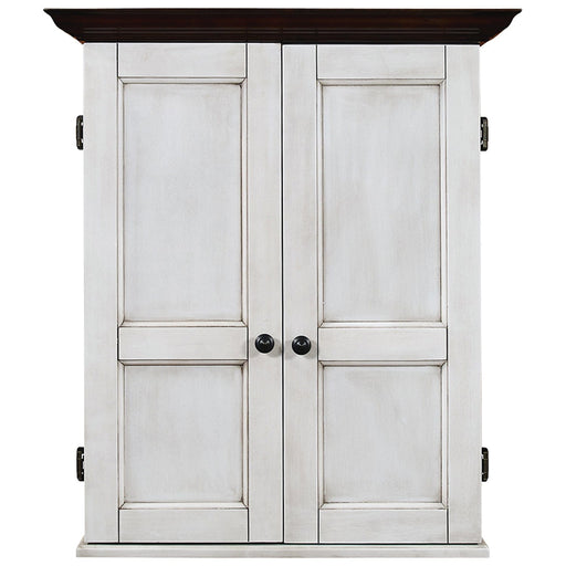 Ram Game Room Dartboard Cabinet Square - Antique White - DCAB3 AW RAM Game Room