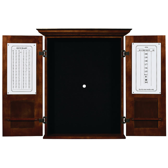 Ram Game Room Dartboard Cabinet Square - Chestnut- DCAB3 CN