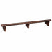 Ram Game Room 72" Dry Bar Foot Rail - Cappuccino - FR72 CAP RAM Game Room